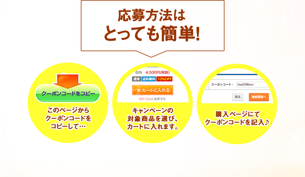 応募方法はとっても簡単！