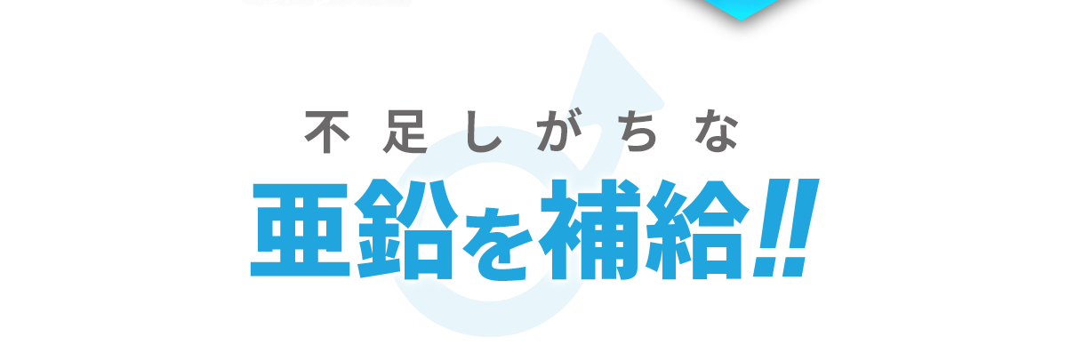 不足しがちな亜鉛を補給！！